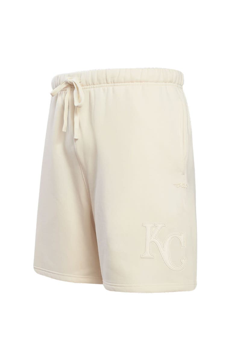 PRO STANDARD Men's Pro Standard Cream Kansas City Royals Neutral Fleece Shorts, Alternate, color, Cream