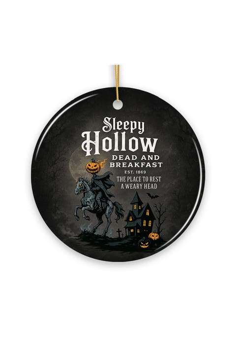 Sleepy Hollow Headless Horseman Haunted Inn Ornament