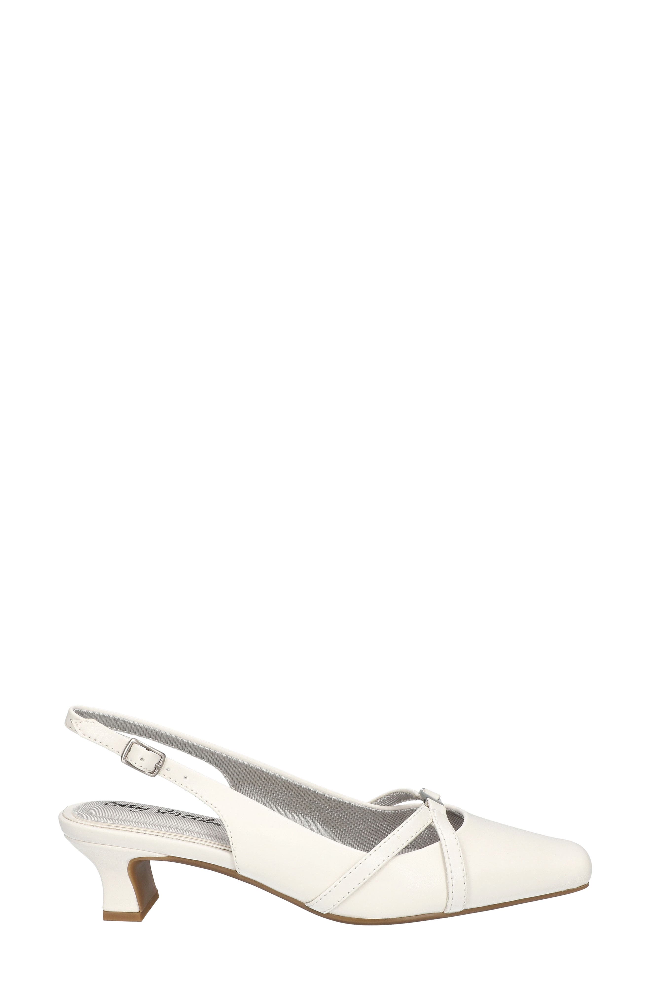 Ridley Kitten Heel Slingback Pump, Alternate, color, WHITE