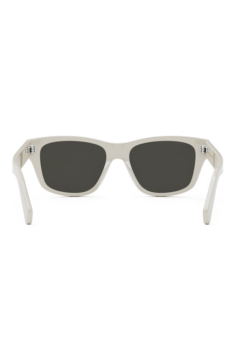 Monochroms 55mm Square Sunglasses, Alternate, color, IVORY / SMOKE
