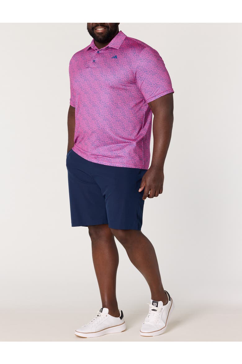Big & Tall Ultimate 365 Feather Print Polo Shirt, Alternate, color, LUCID PINK