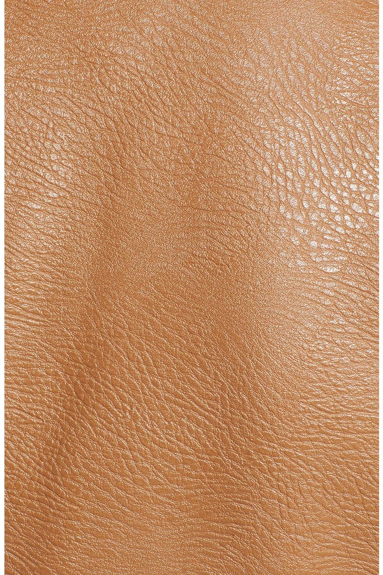 'Easy Rider' Faux Leather Moto Jacket, Alternate, color, COGNAC