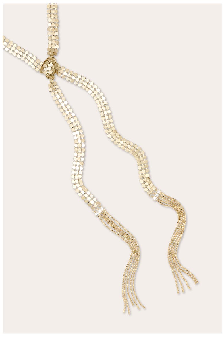 Nora Crystal Accent Wrap Necklace, Alternate, color, GOLD