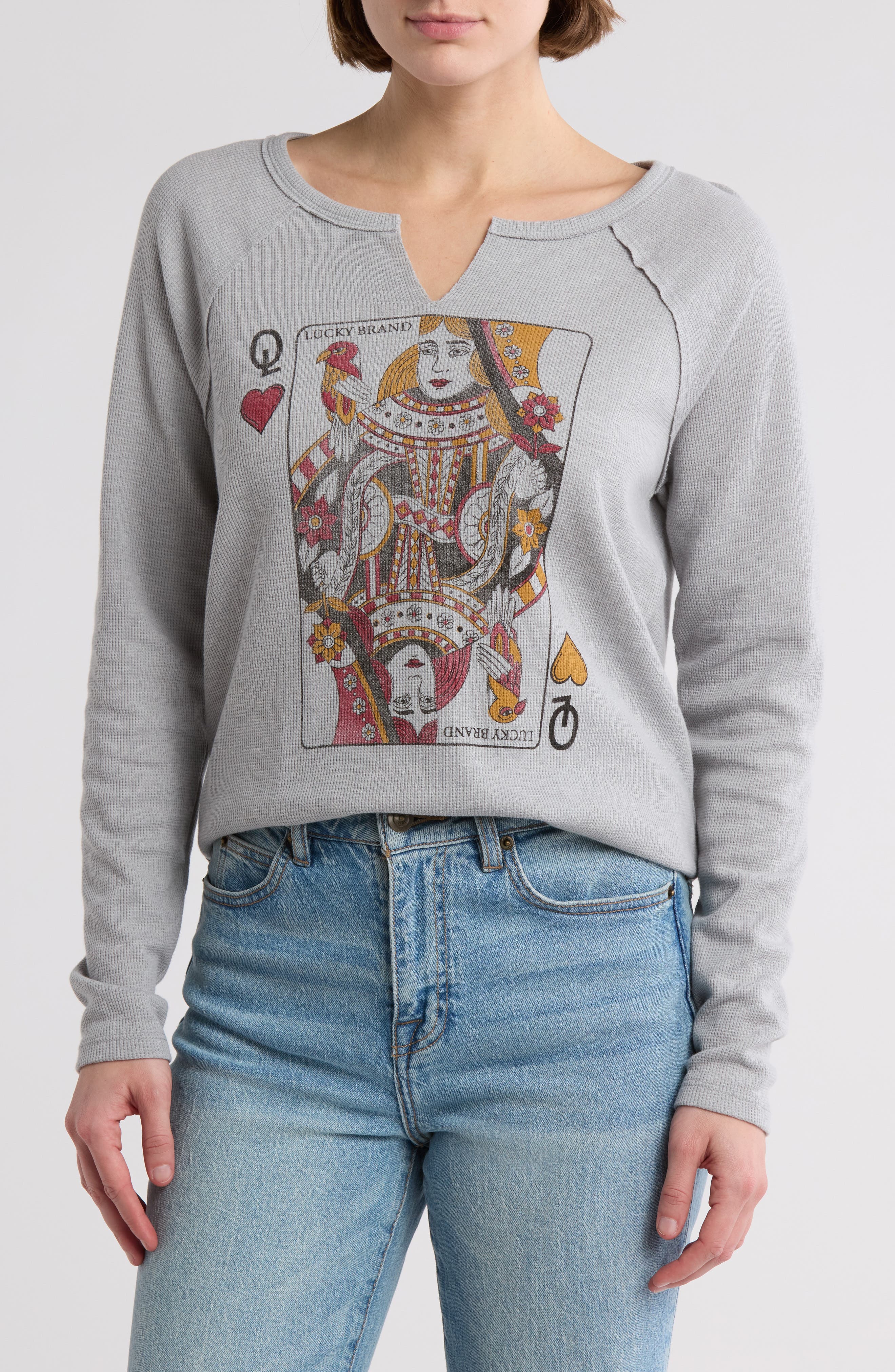 lucky brand women's long sleeve t shirts