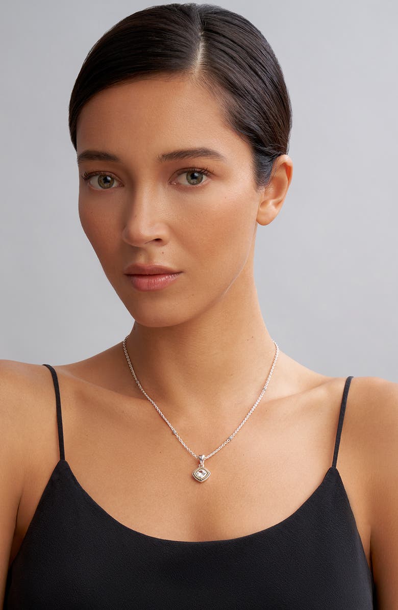 LAGOS Rittenhouse White Topaz Pendant Necklace, Main, color, Gold