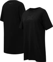 PRO STANDARD Women's Pro Standard Black Michigan Wolverines Tonal Neutral Mini T-Shirt Dress
