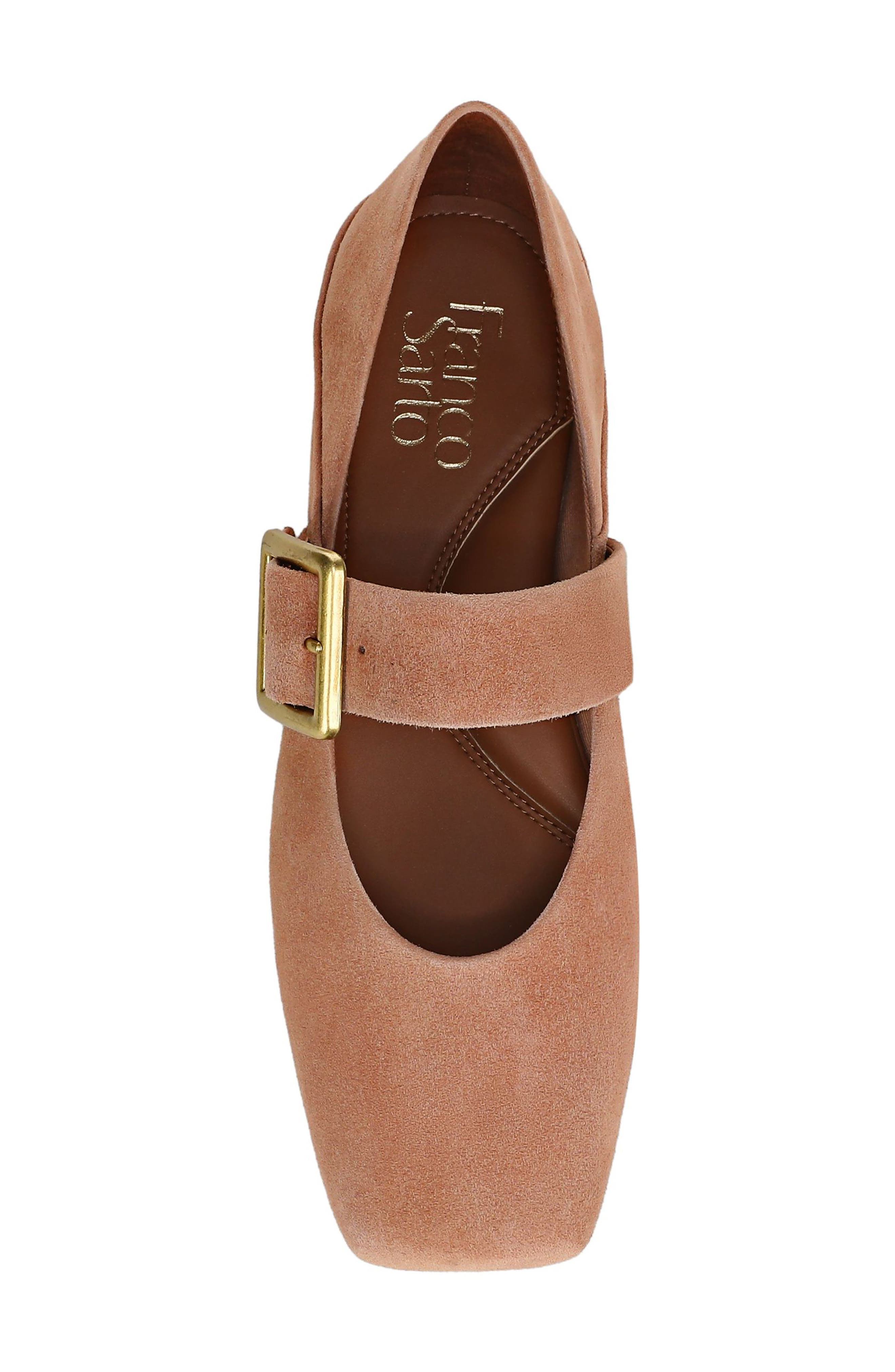 Oakes Square Toe Flat, Alternate, color, SUNSET BLUSH