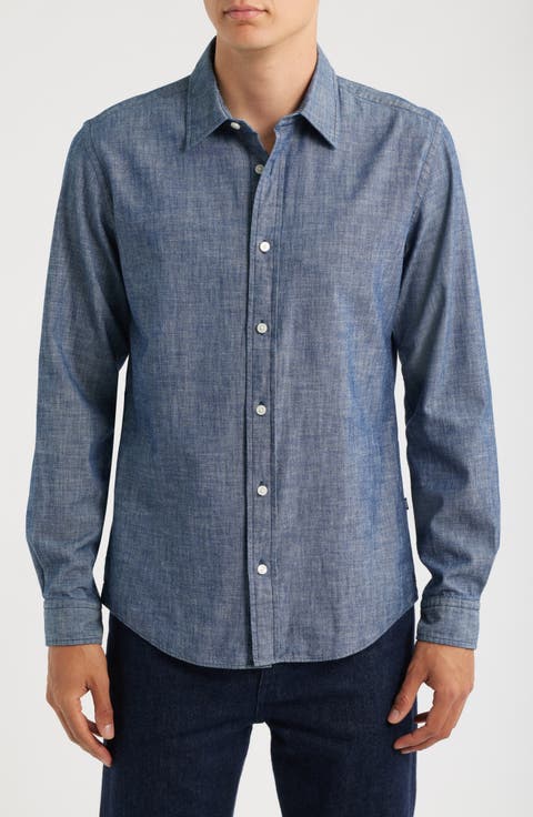 Roan Kent Slim Fit Cotton Button-Up Shirt