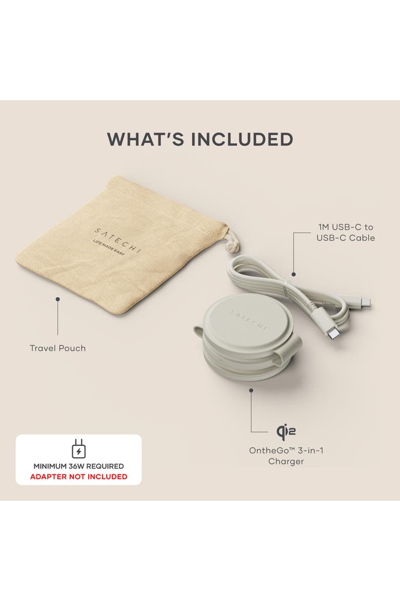 OntheGo 3 in 1 Charger, Alternate, color, Sand