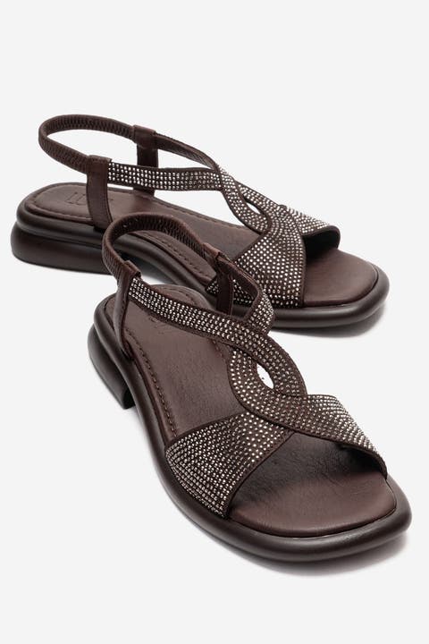 Sieglinde Embellished Leather Sandal