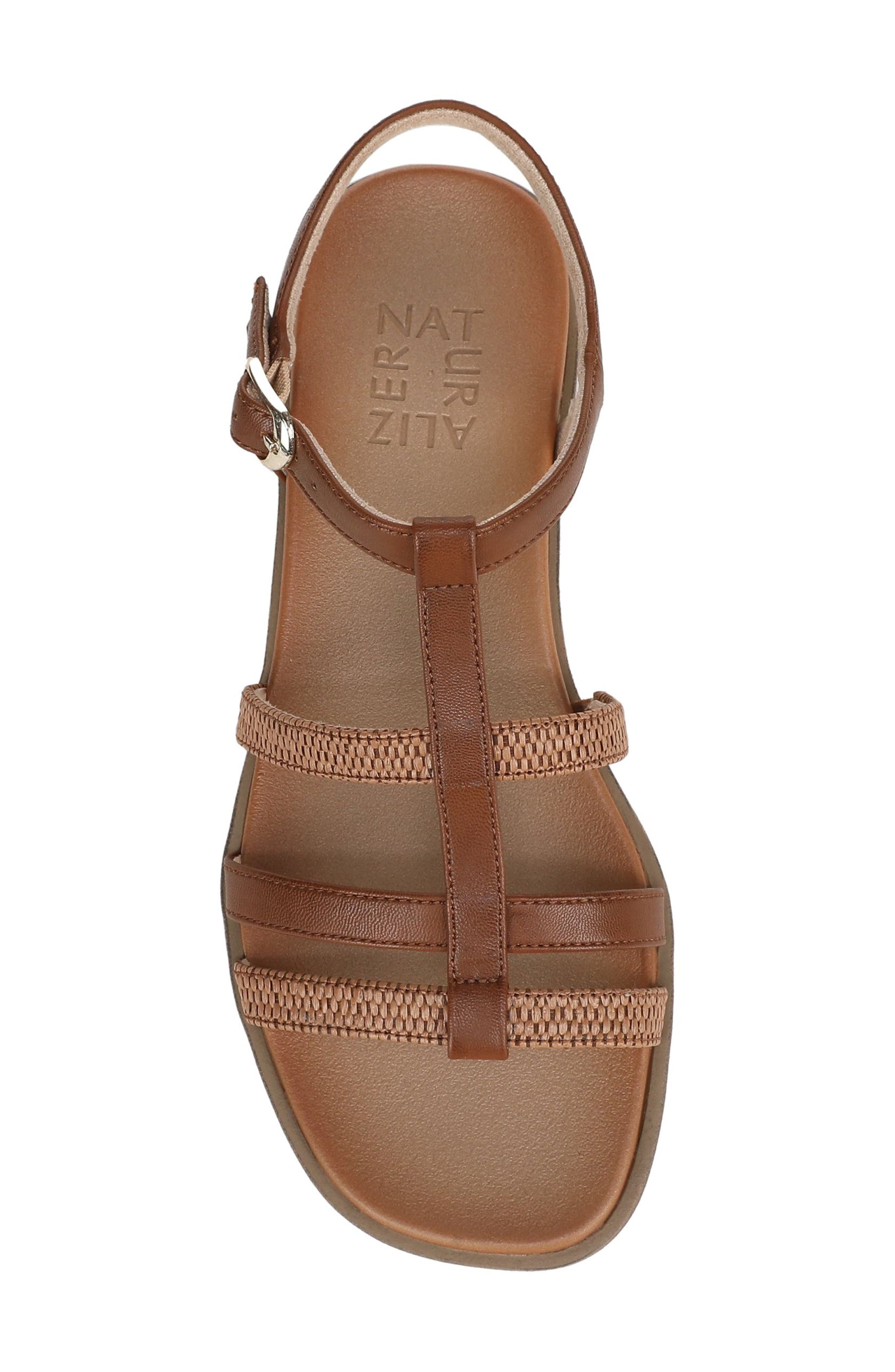 Naturalizer Julia Sandal, Alternate, color, Toffee Brown Faux Suede