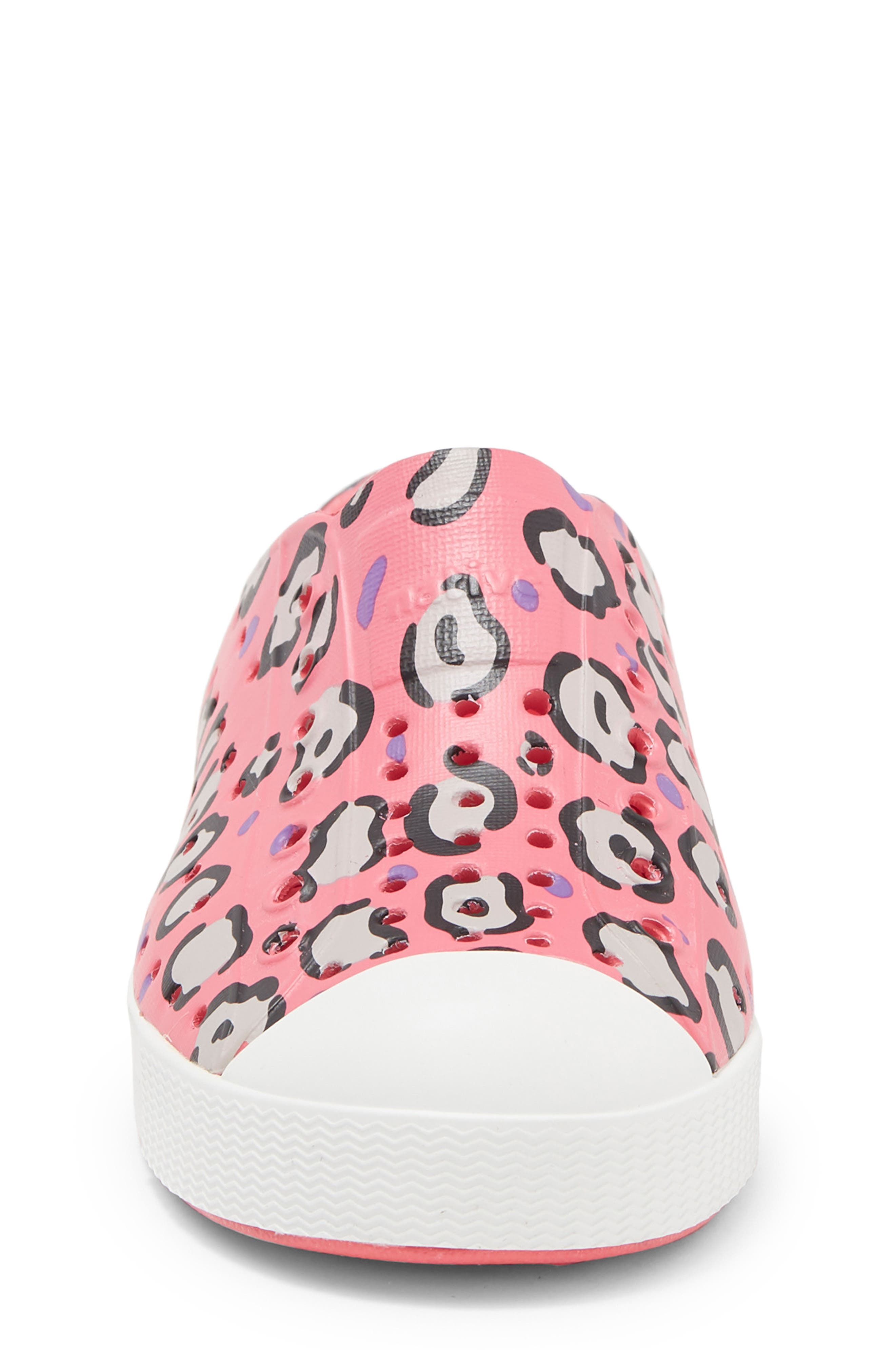Jefferson Print Slip-On Sneaker, Alternate, color, PINK/ SHELL WHITE/ LEOPARD
