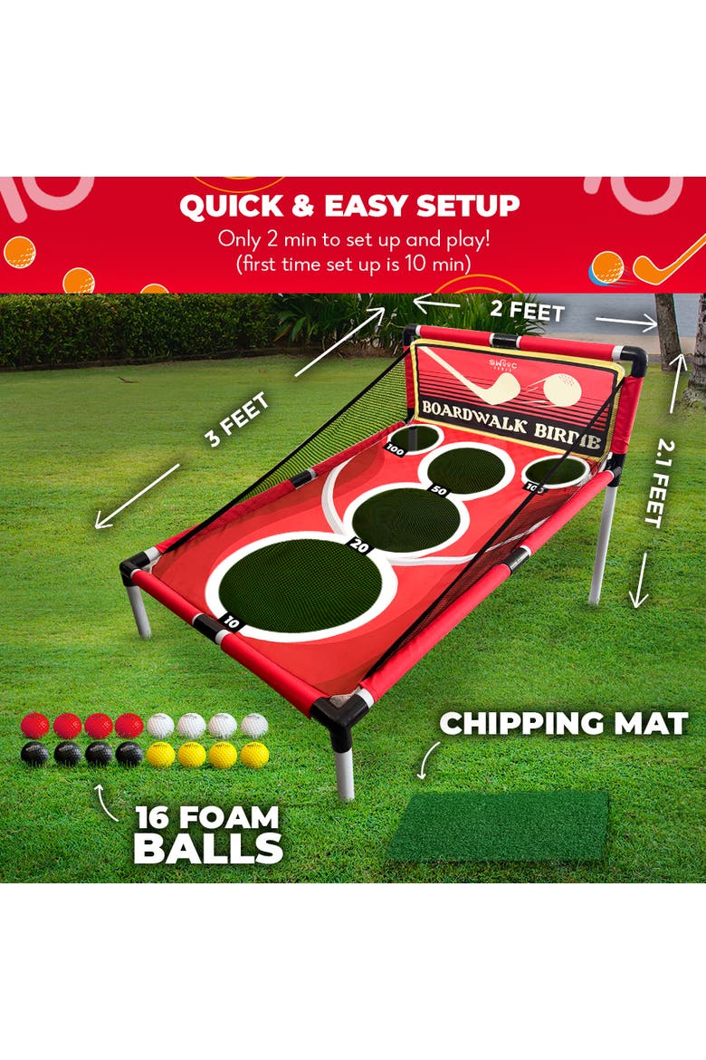 Boardwalk Birdie | Arcade Style Golf Game, Alternate, color, Red