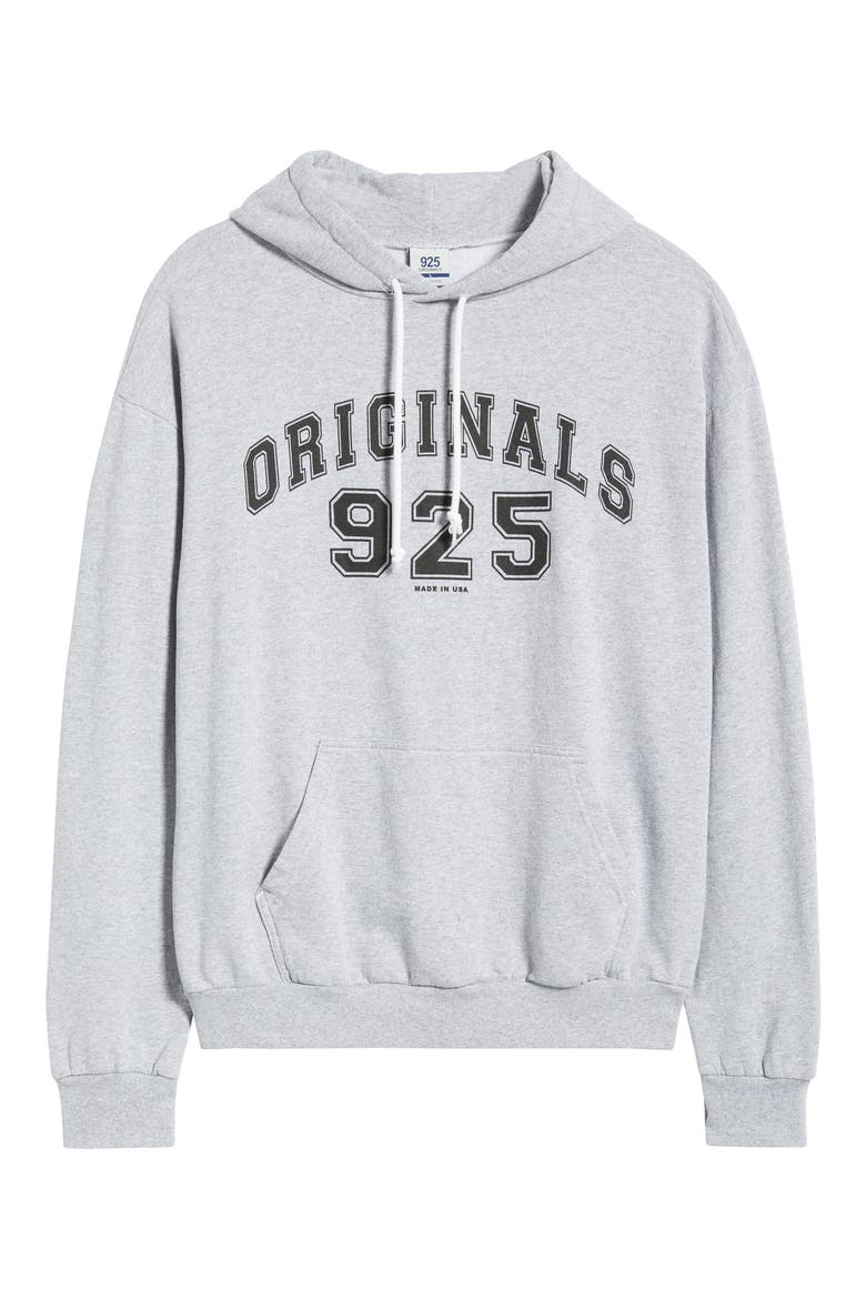 Originals Fleece Logo Hoodie, Alternate, color, HEATHERY GREY