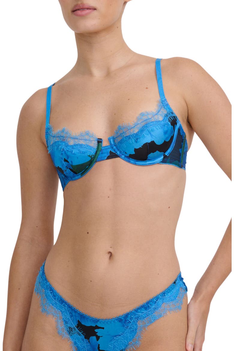 Sorrento Limencello Underwire Bra, Main, color, AZURE