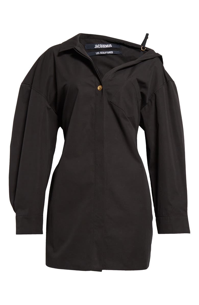 Jacquemus La Mini Robe Chemise Long Sleeve Shirtdress, Alternate, color,