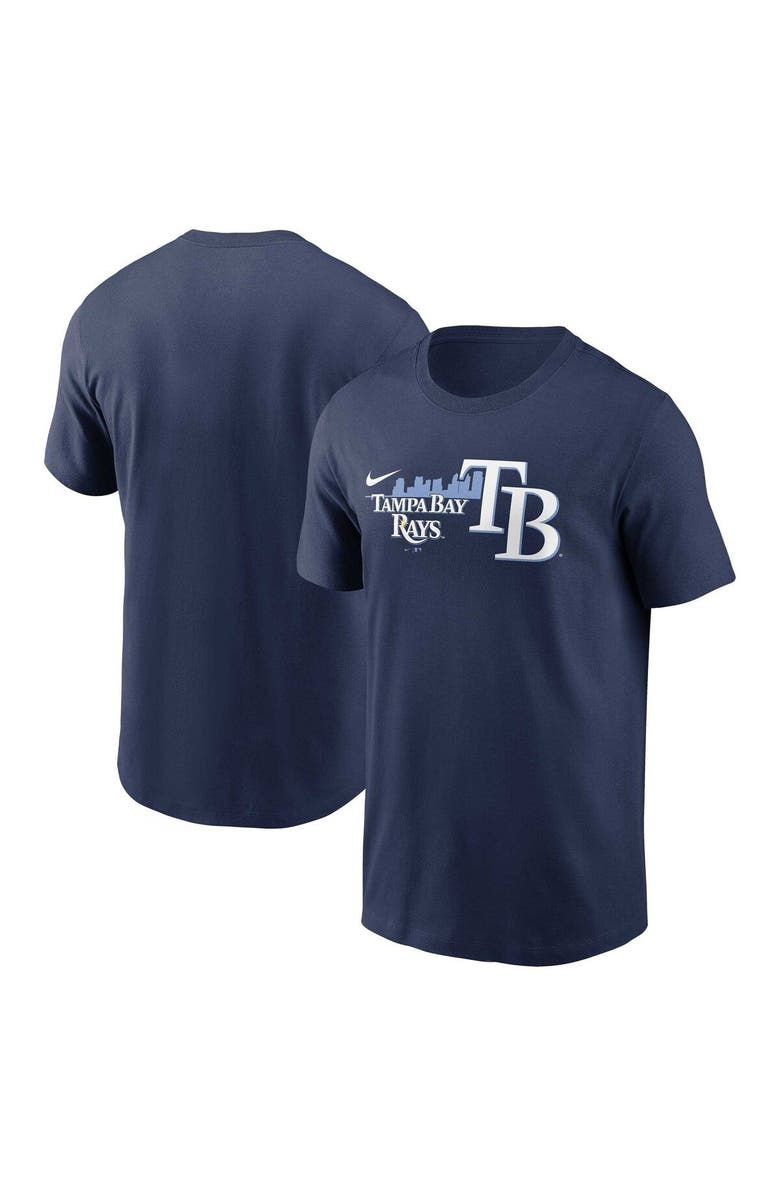 Nike Men's Nike Navy Tampa Bay Rays Local Team Skyline T-Shirt, Main, color, Navy
