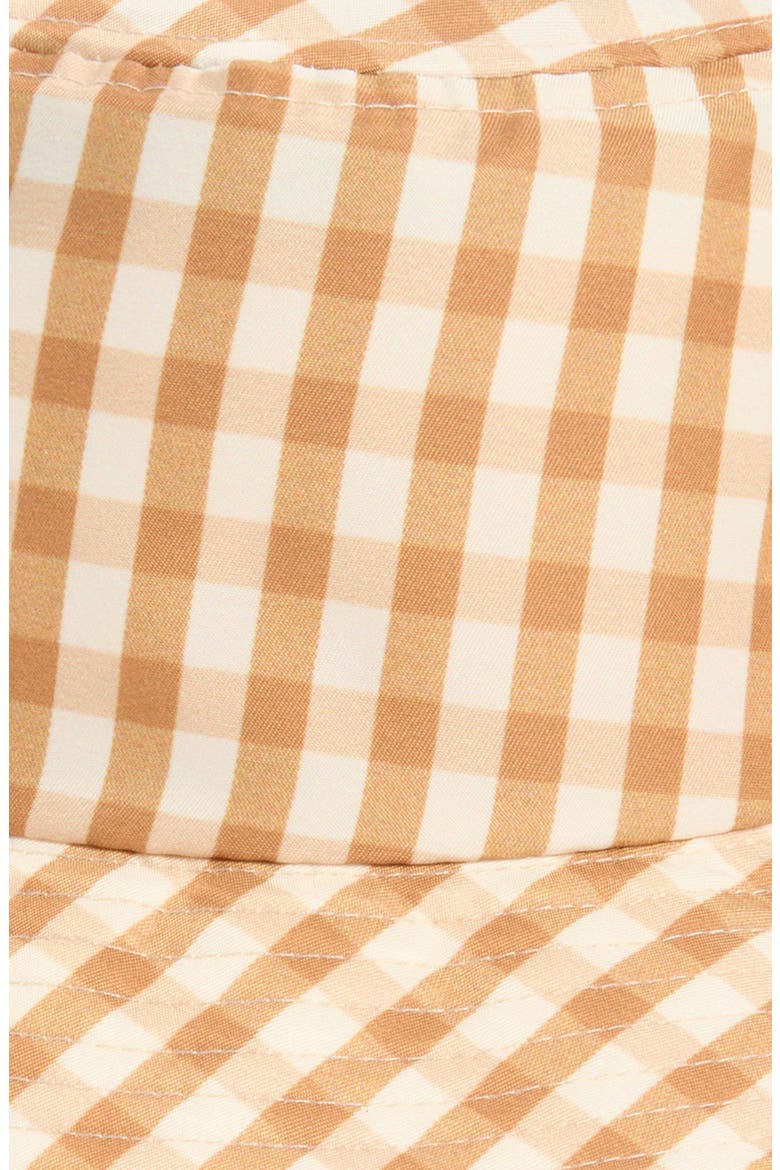 Ivy Bucket Hat, Alternate, color, AMBER GINGHAM
