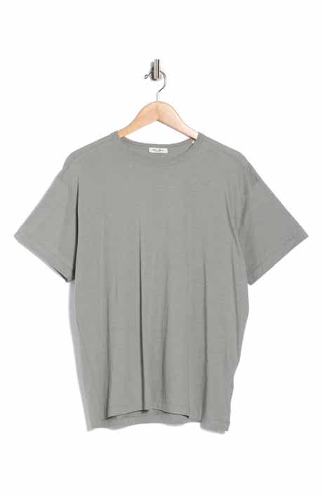 BUCK MASON Cotton & Cashmere Blend Curved Hem T-Shirt