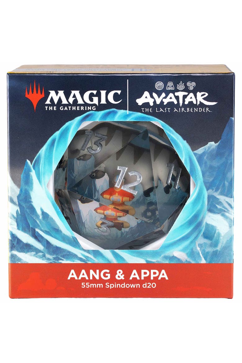 Avatar the Last Airbender Spindown d20 Aang & Appa Collectible Dice, Ages 14+, Alternate, color, Multicolored