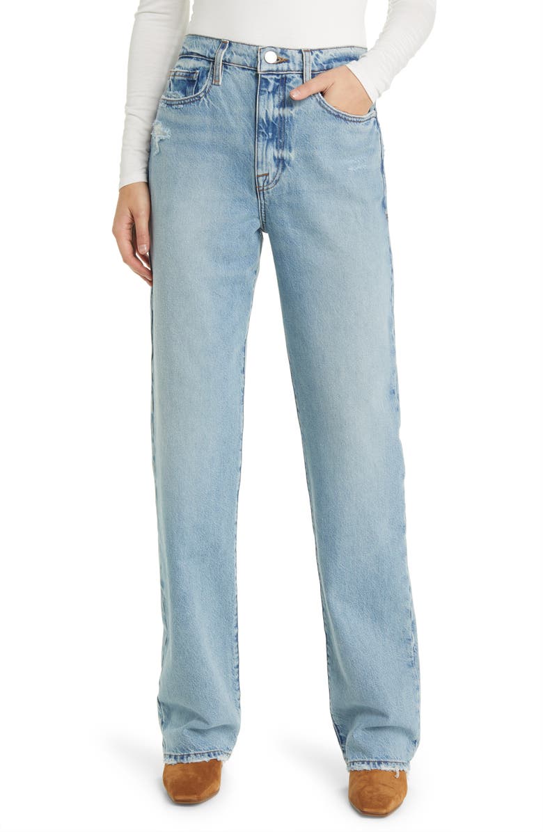 FRAME Le Jane High Waist Straight Leg Jeans, Main, color, 