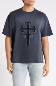 Ksubi Kaliba Ekcess Applique Graphic Tee
