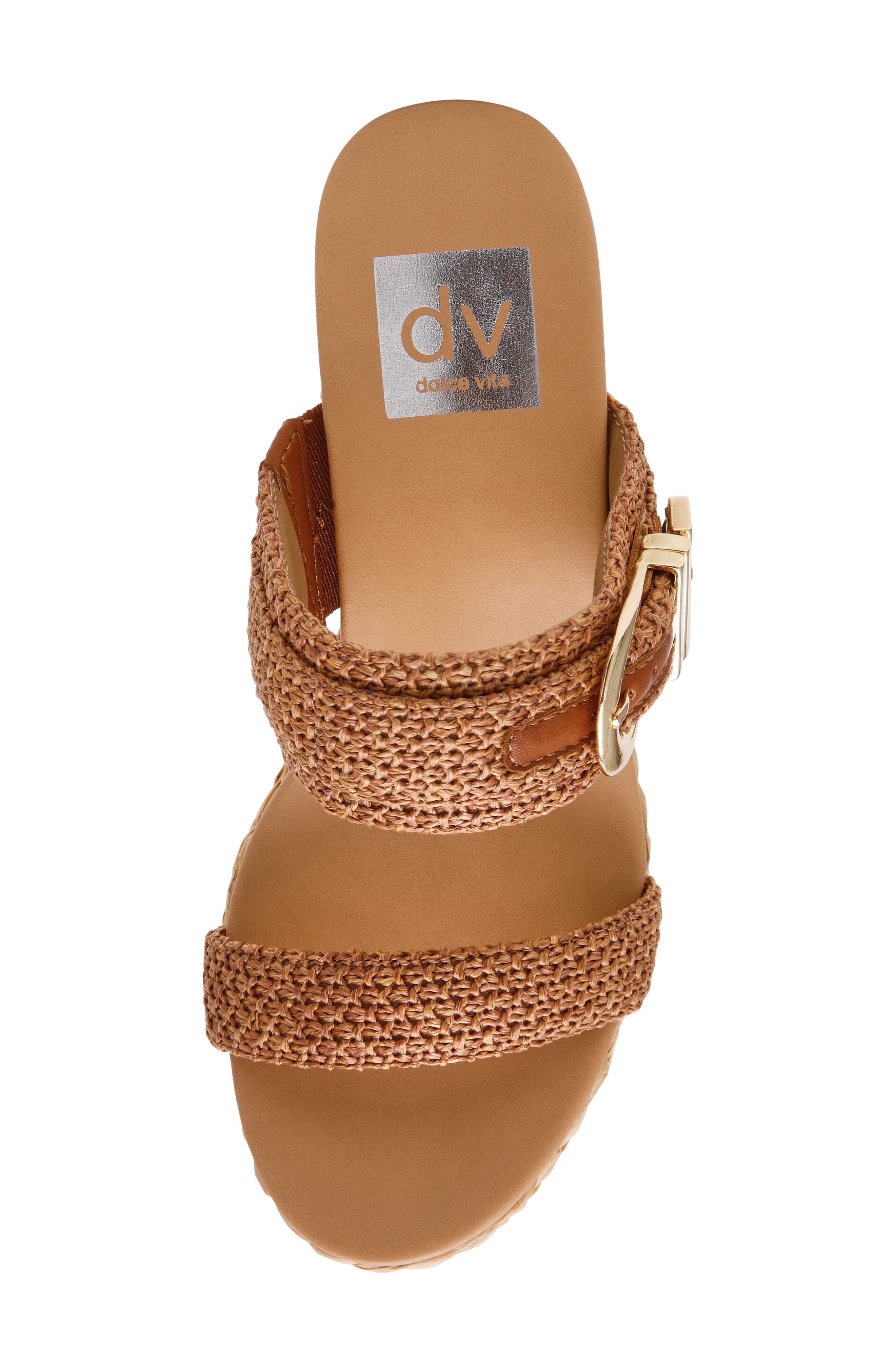 DV by Dolce Vita Elena Wedge Sandal, Alternate, color, Cafe
