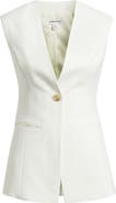 Nordstrom Textured One-Button Vest