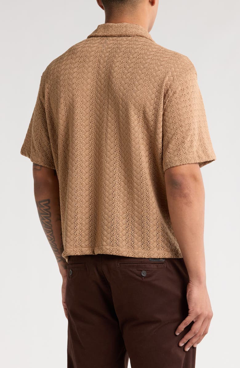 PacSun Lance Open Stitch Knit Camp Shirt, Alternate, color, 