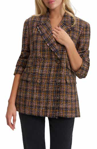 Alba Double Breasted Tweed Blazer