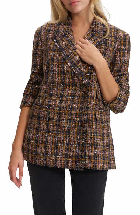 Alba Double Breasted Tweed Blazer