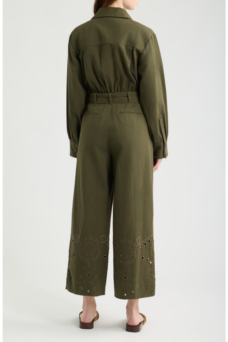 Desmond Cotton Twill Jumpsuit, Alternate, color, WINTER MOSS