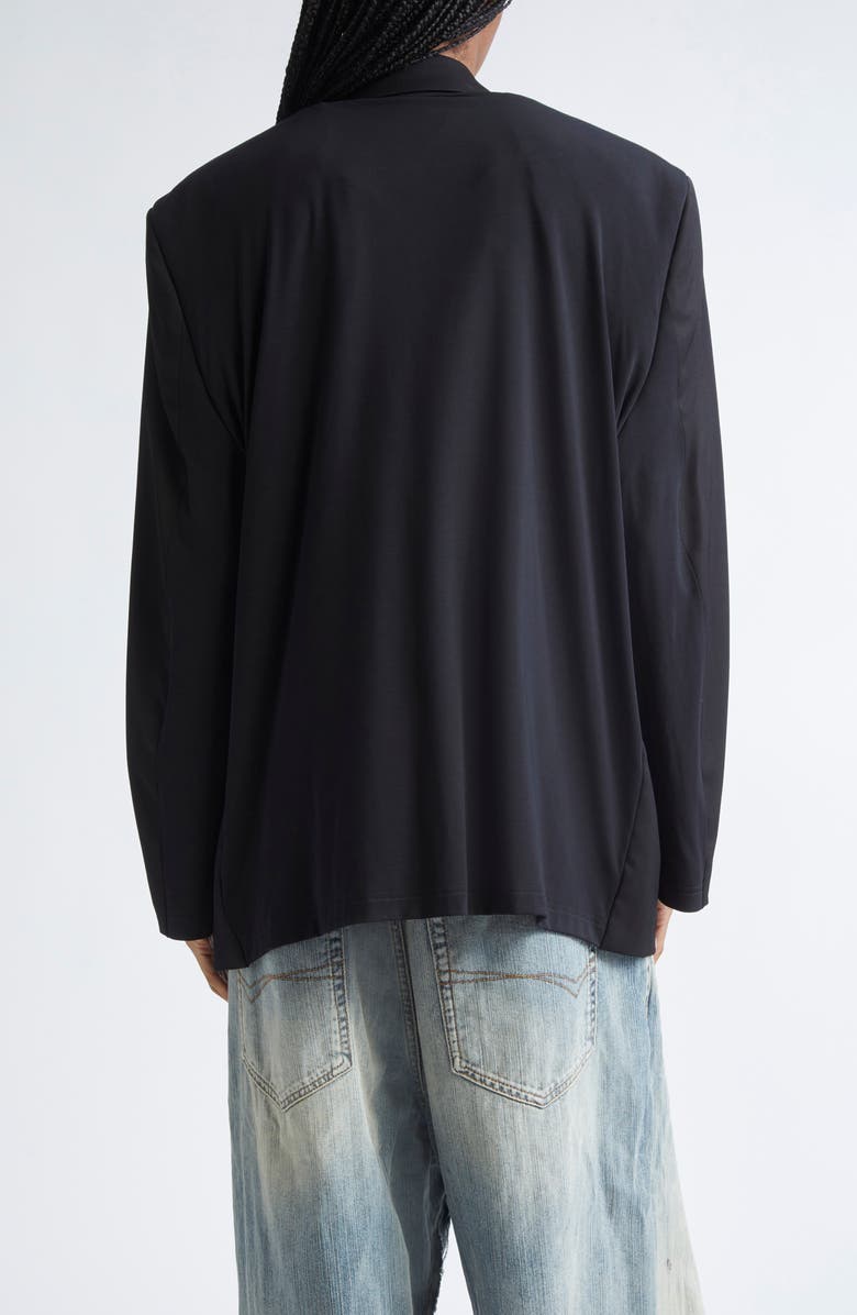 Balenciaga Tailored Wool Gabardine Blazer, Alternate, color, 1000 Black