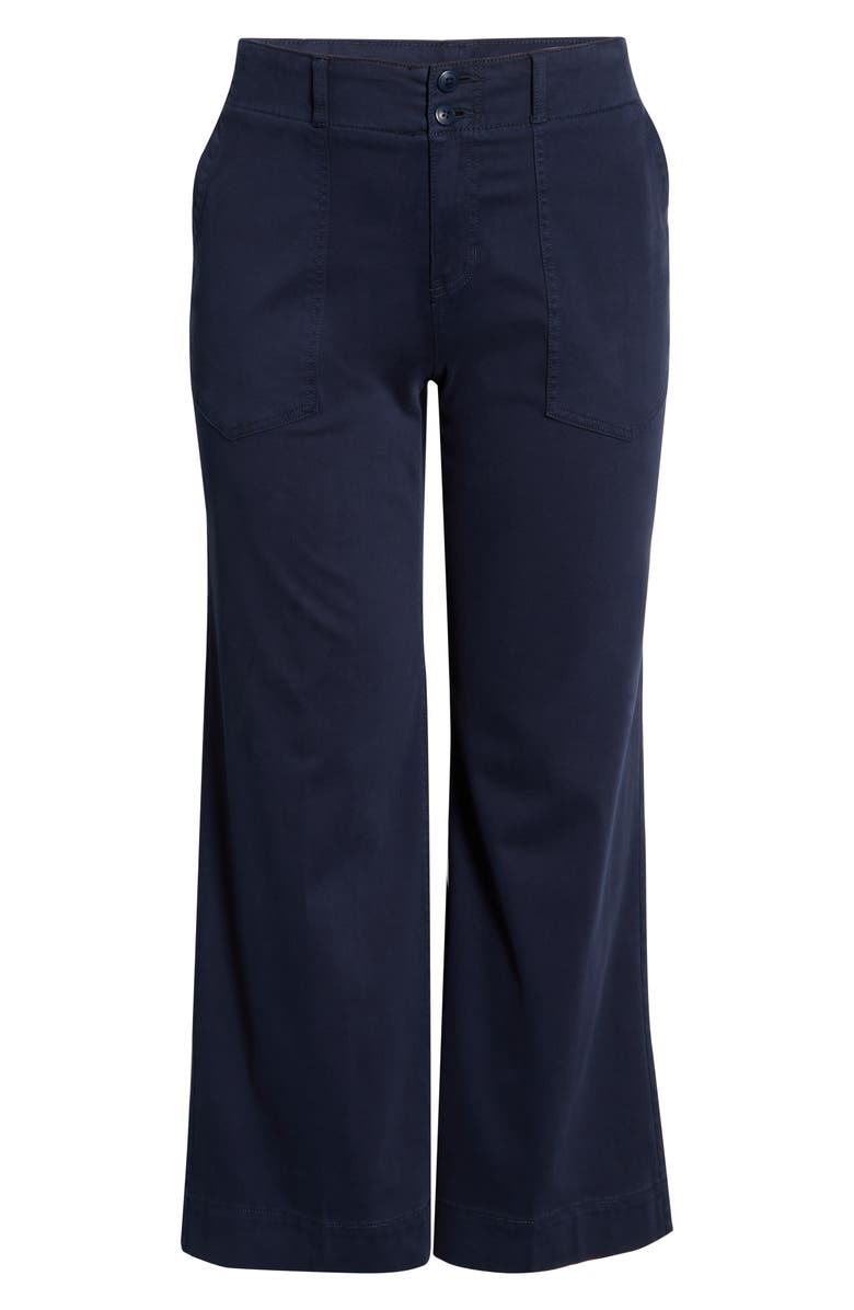 Liverpool Patch Pocket Wide Leg Utility Pants, Alternate, color, Deep Midnight