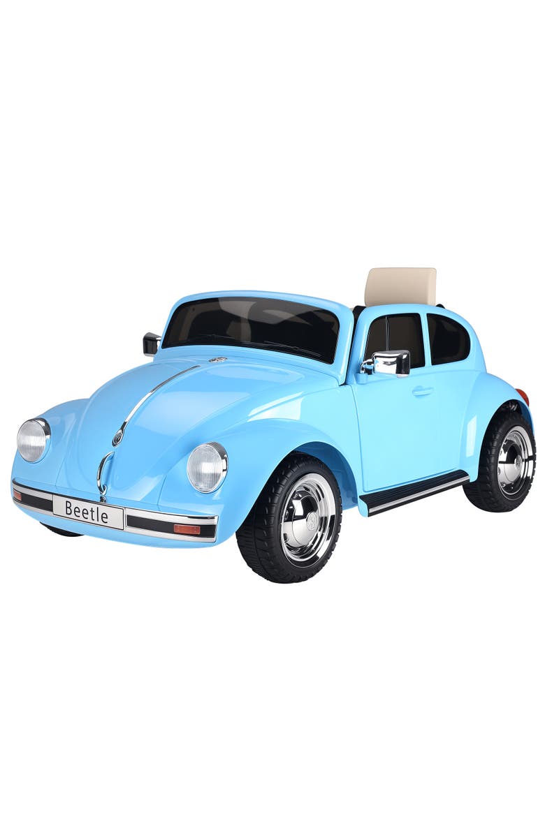 Aosom 6V Licensed Volkswagen Beetle Ride-On Car with Remote Control, Music, Main, color, Blue