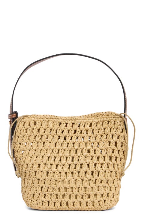 Straw Bucket Bag
