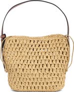 URBAN EXPRESSIONS HANDBAGS Straw Bucket Bag