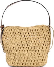URBAN EXPRESSIONS HANDBAGS Straw Bucket Bag