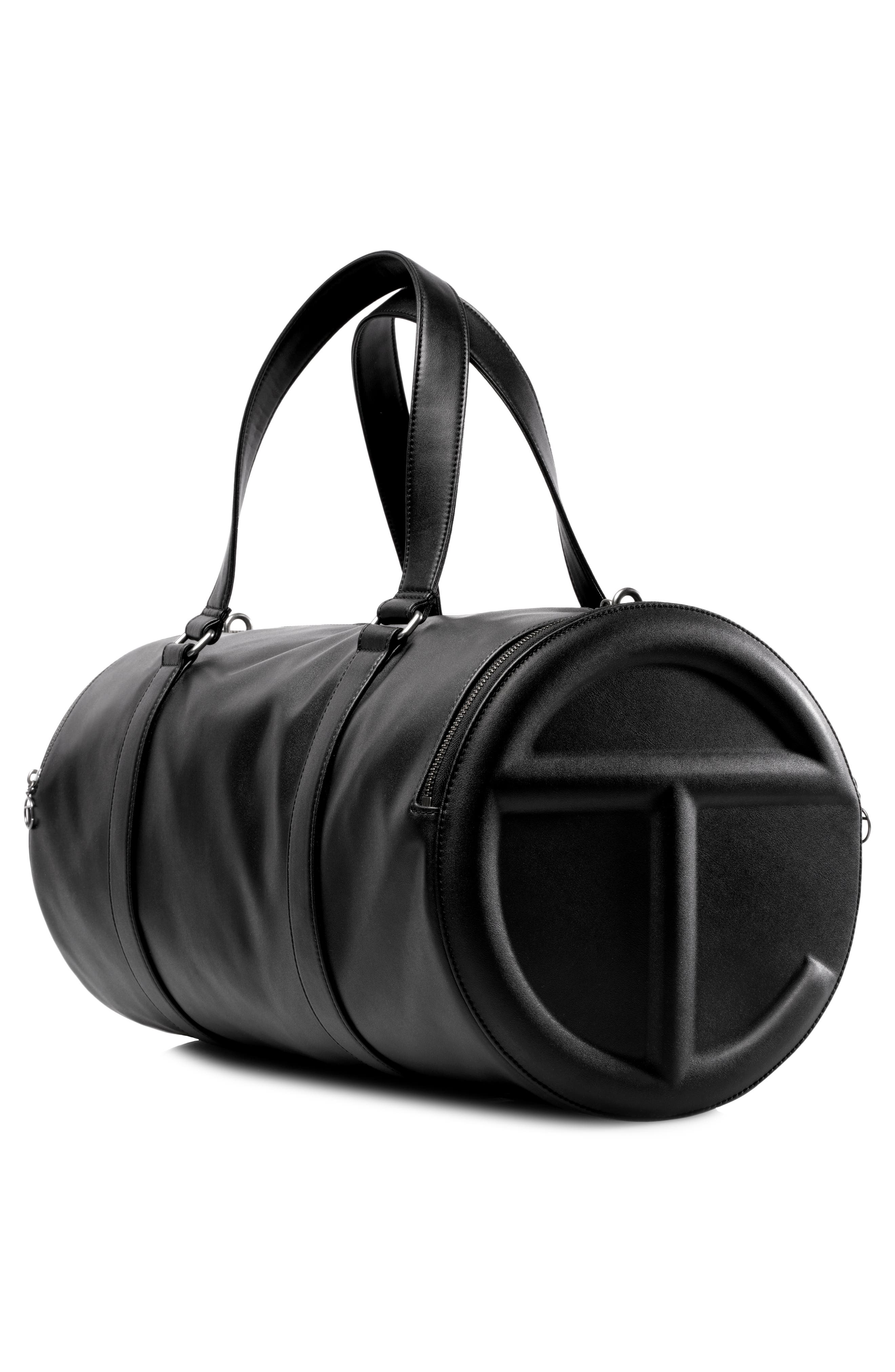 TELFAR Large Faux Leather Duffle Bag, Alternate, color, 