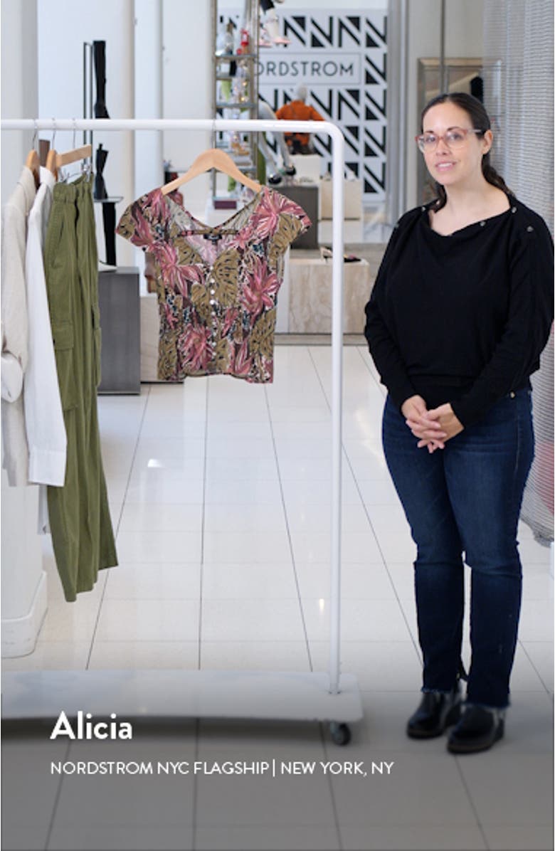 Cap Sleeve Shirred Top, sales video thumbnail