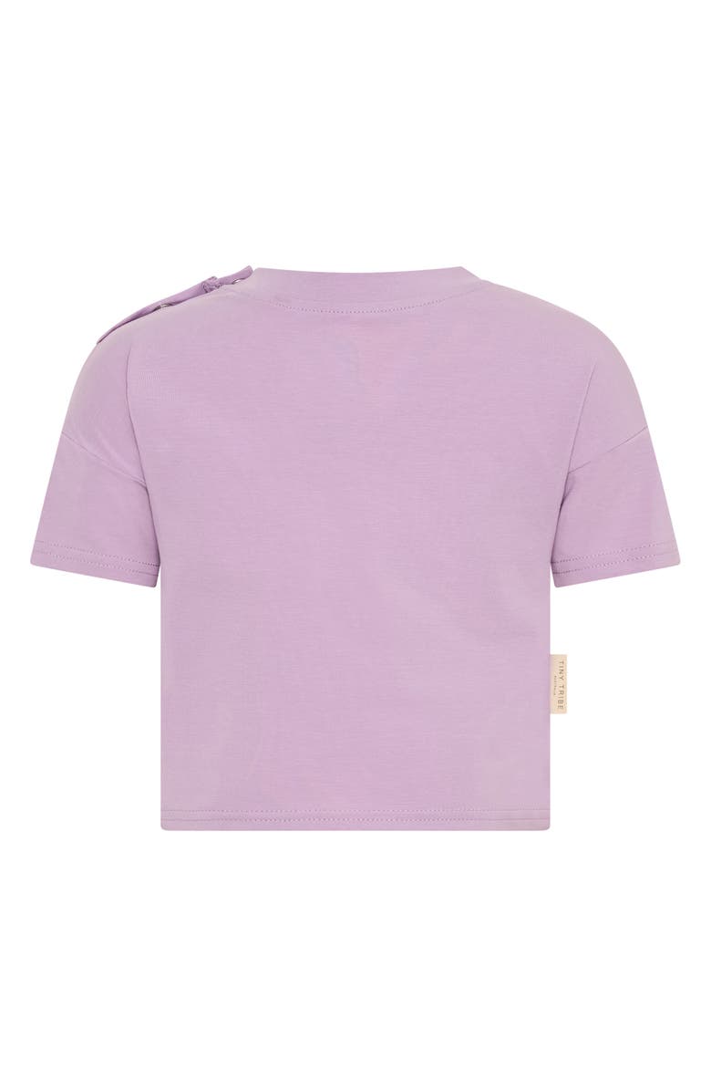 TINY TRIBE Core Stretch Cotton T-Shirt, Alternate, color, Lilac