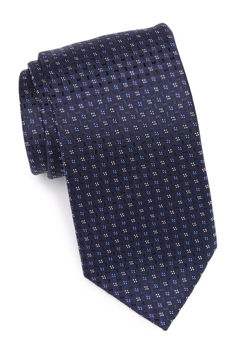 Neat Medallion Silk Tie