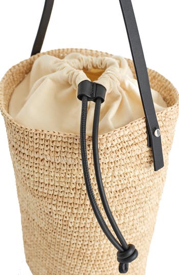 COS Mini Straw Bucket Bag | Nordstrom