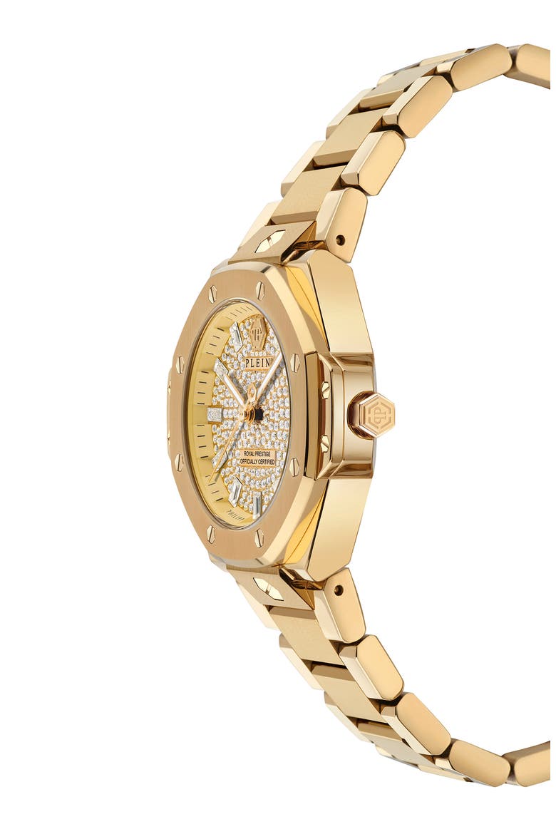 Royal Prestige Bracelet Watch, 33mm, Alternate, color, IP YELLOW GOLD