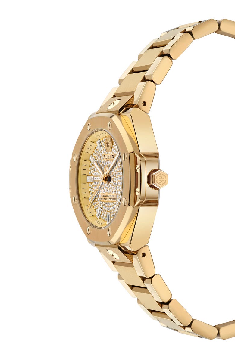 PHILIPP PLEIN Royal Prestige Bracelet Watch, 33mm, Alternate, color, Ip Yellow Gold