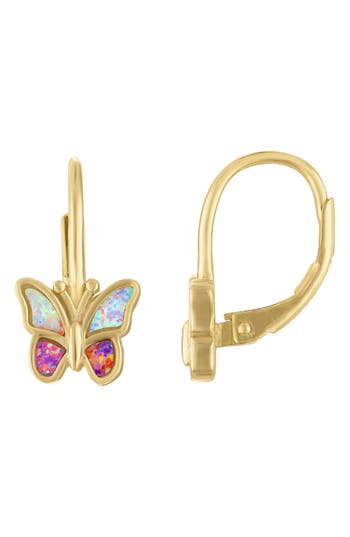 Fzn Kid's Hoop Earrings In Yellow