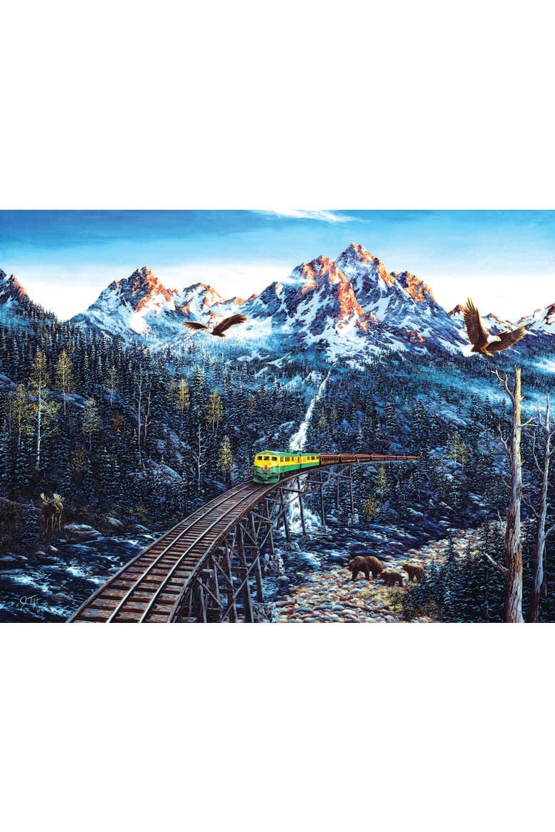Train and Eagle 1000 piece Jigsaw Puzzle for Adults, Alternate, color, Multicolor