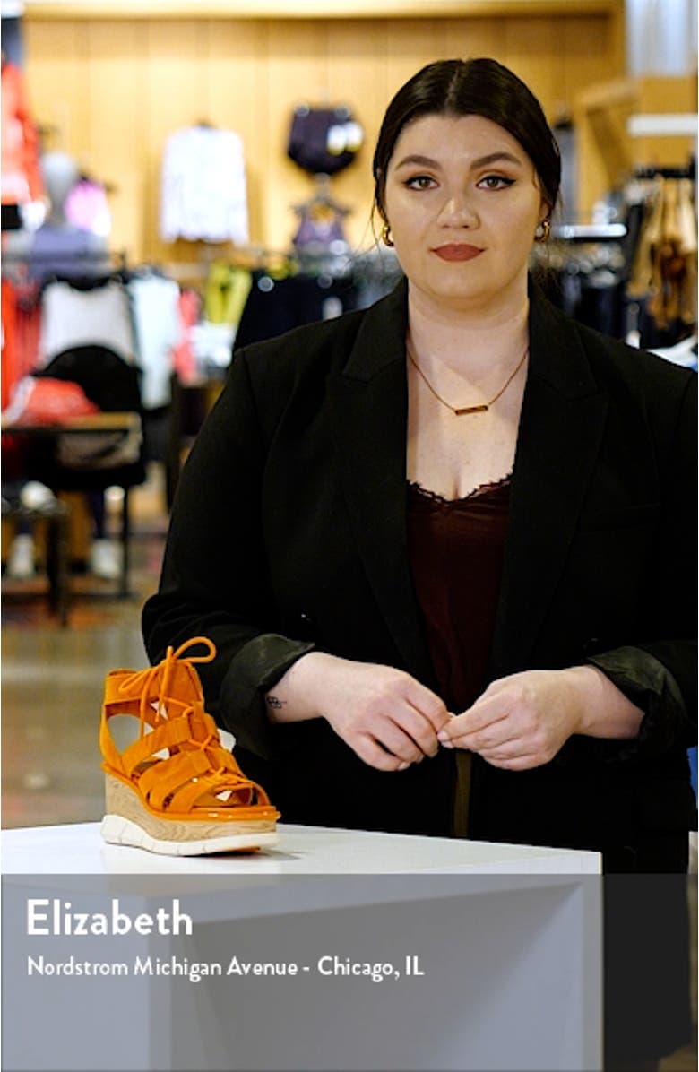 Joanie III Lace-Up Wedge Sandal, sales video thumbnail