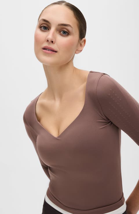 Iconic 3/4 sleeve MicroPerle Top