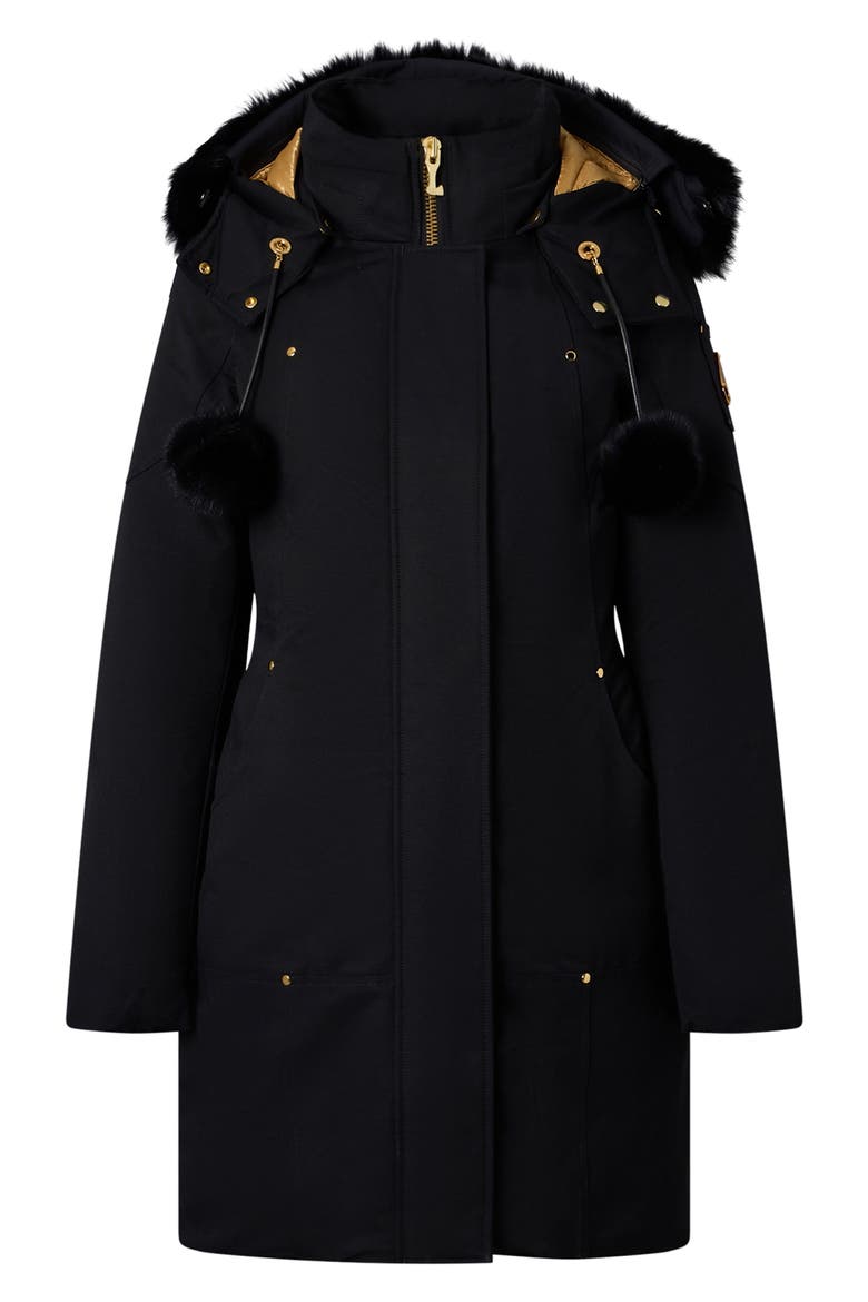 Original Stirling Down Parka with Genuine Shearling Trim, Main, color, BLK WBLK S